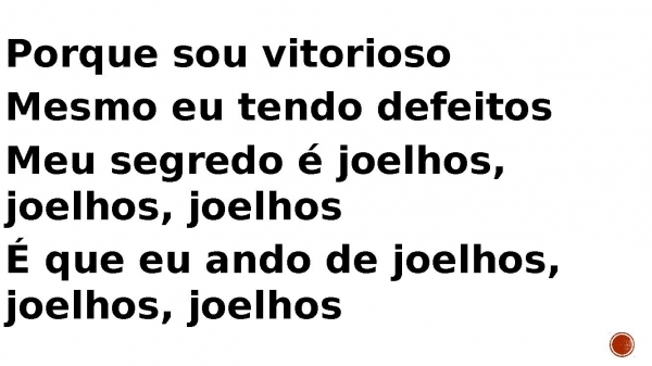 De Joelhos Slide Gospel