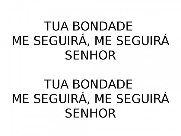 A BONDADE DE DEUS Slide Gospel