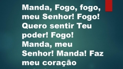 FOGO DO SENHOR Pptx Slide Gospel