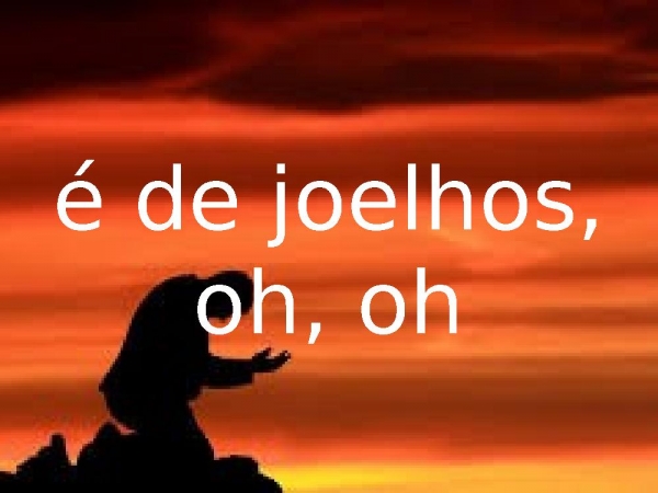 De Joelhos Pptx Slide Gospel