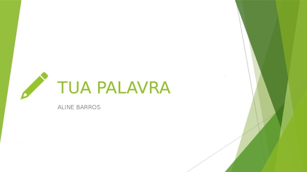 TUA PALAVRA