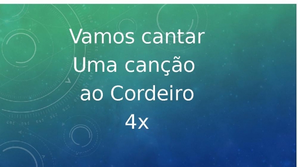 Canção ao Cordeiro