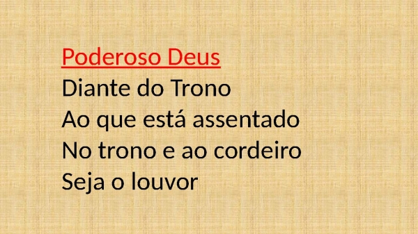 PODERSO DEUS