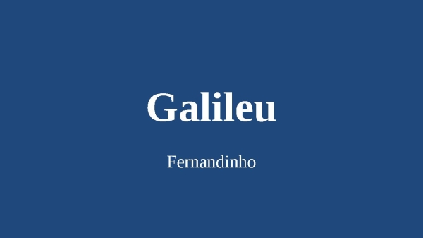 Galileu