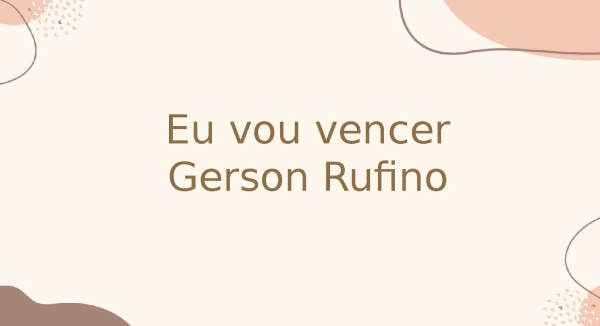 Eu vou vencer