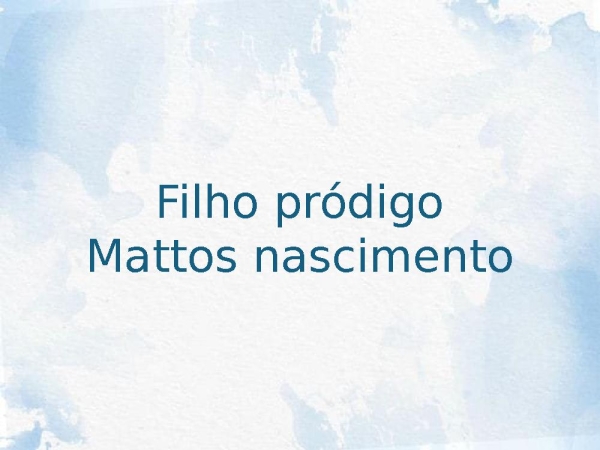 Filho pródigo