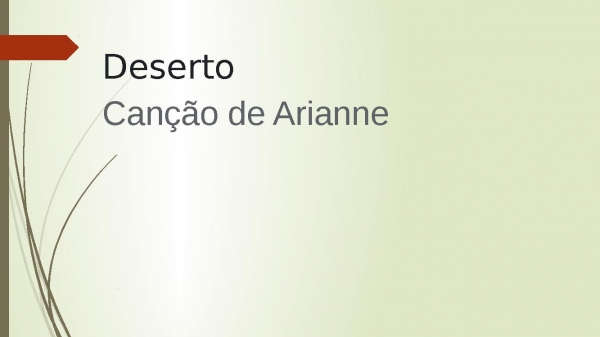 Deserto Canção de Arianne