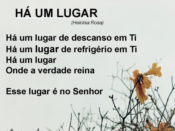 Há um lugar