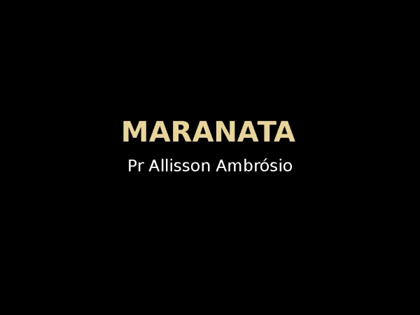 Maranata.pptx