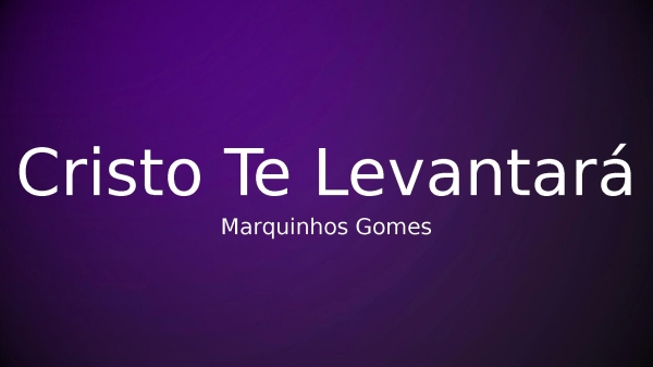 Cristo Te Levantará