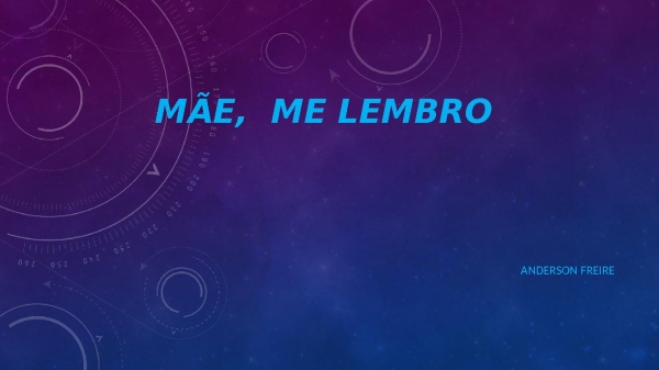 Mãe, me lembro - Anderson freire
