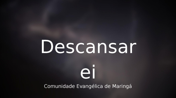 Descansarei