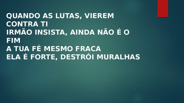Na uncao de Deus
