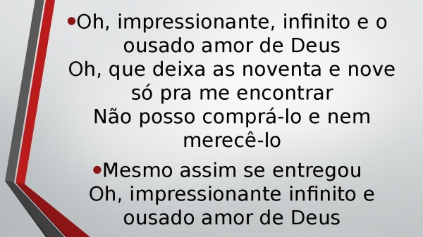 Ousado amor | Slide Gospel
