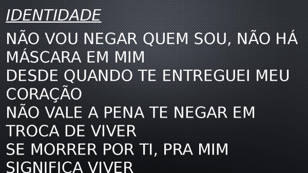 IDENTIDADE - ANDERSON FREIRE
