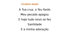 Cordeiro Santo