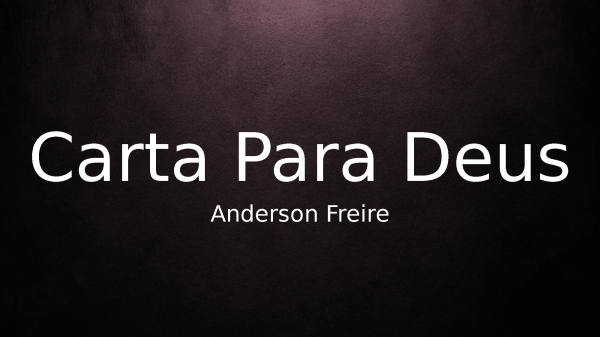 Carta Para Deus