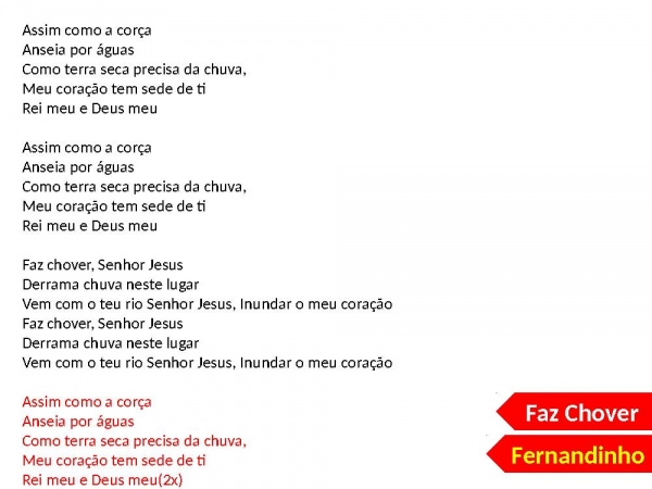 Fernandinho - Faz Chover