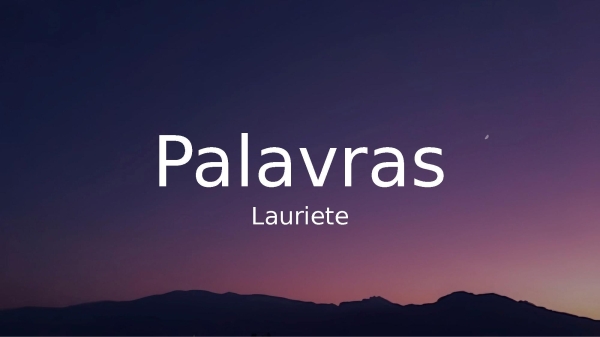 Palavras