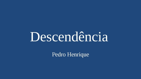 Descendência