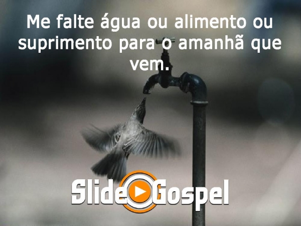Me falte água, ou alimento