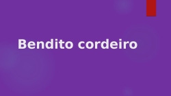 Bendito cordeiro (alvo mais que a neve)
