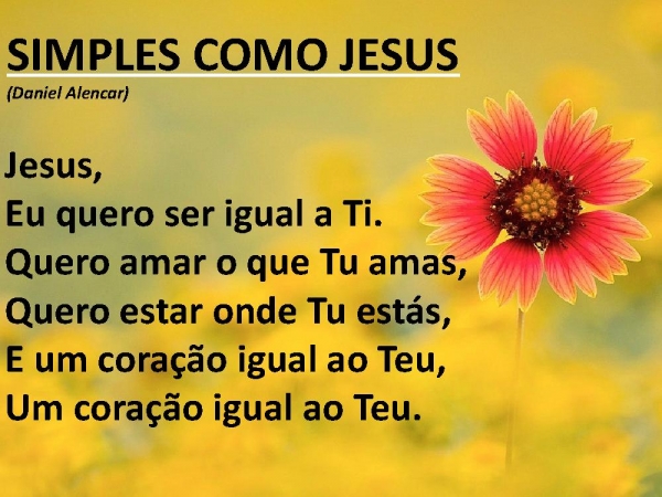 Simples como Jesus
