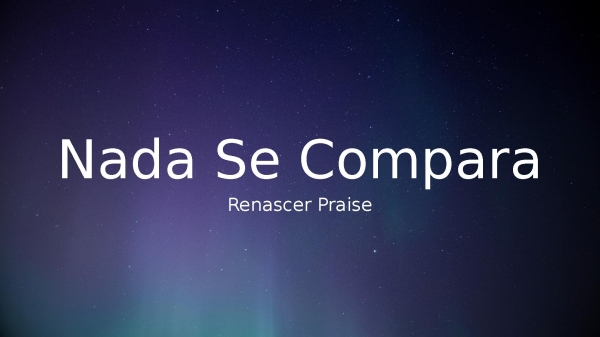 Nada Se Compara