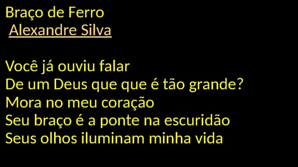 BRAÇO DE FERRO- ALEXANDRE SILVA