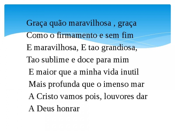 Maravilhosa Graçapptx Slide Gospel