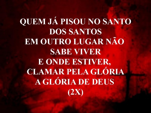 O QUE TUA GLÓRIA FEZ COMIGO.pptx | Slide Gospel