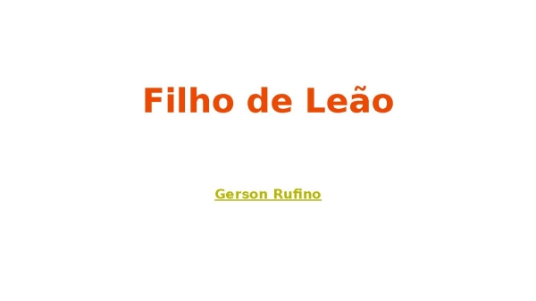 Filho de Leão
