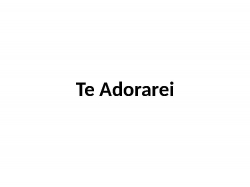 Te Adorarei Elia Oliveira