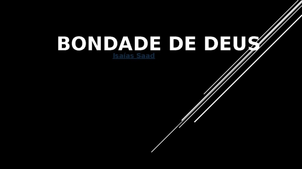 bondade de Deus