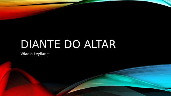 DIANTE DO ALTAR - Devicional