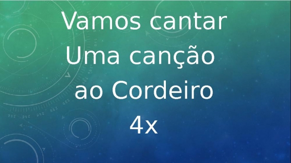 Canção ao Cordeiro