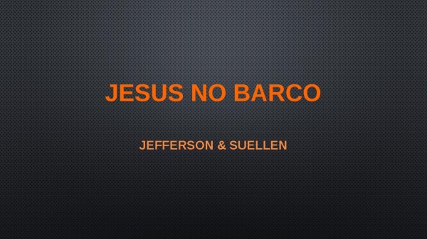 Jesus No Barco
