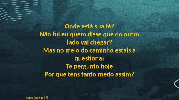 Onde Está Sua Fé - página 7