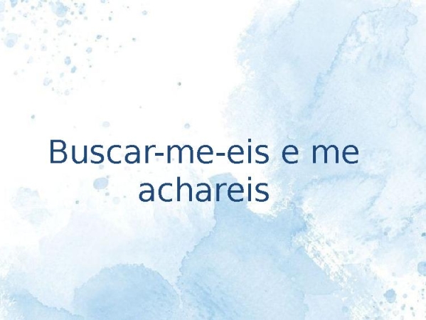 Buscar-me-eis