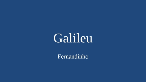 Galileu