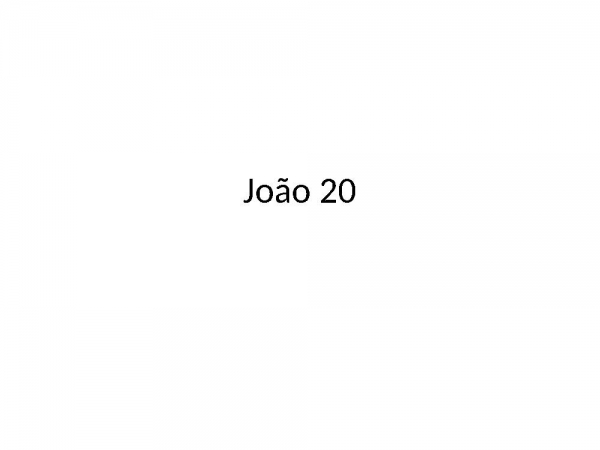 João 20