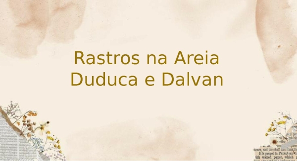 Rastros na areia