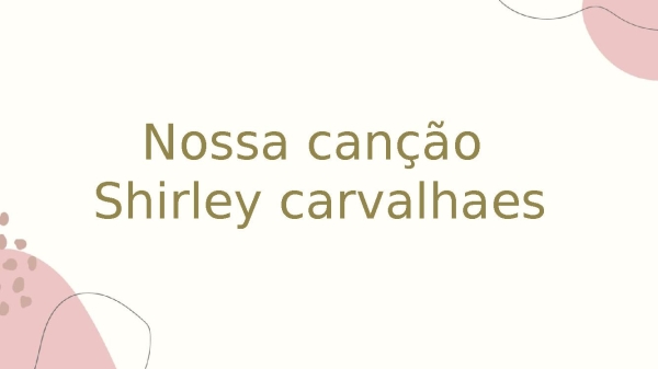 nossa canção