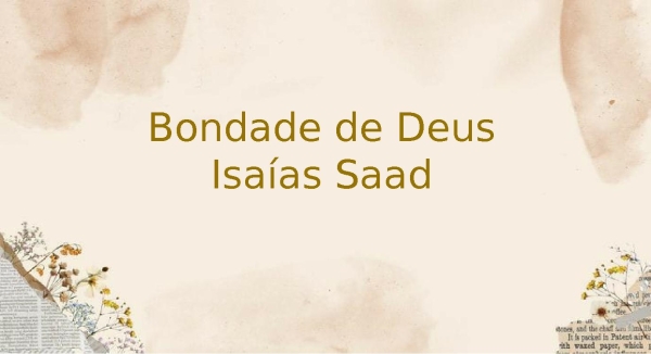 Bondade de Deus
