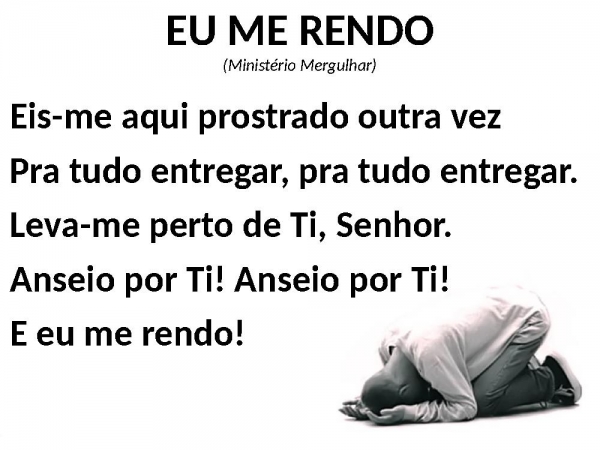 EU ME RENDO (Ministério Mergulhar)