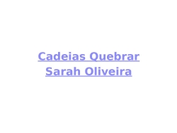 Cadeias Quebrar
