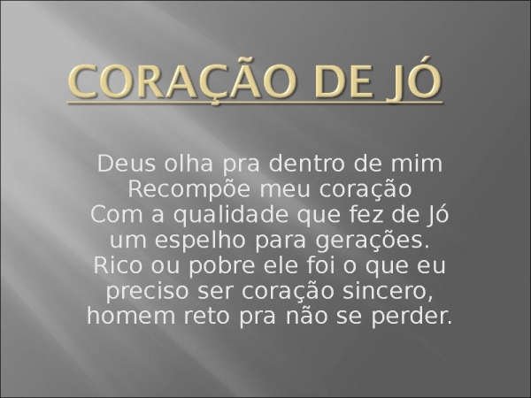 Coração  de jó