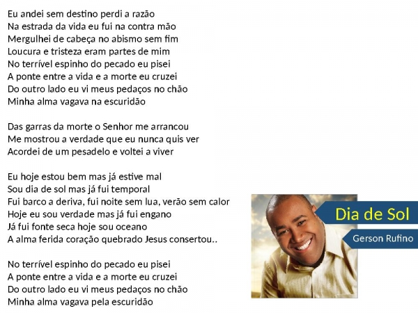 dia de sol | Slide Gospel