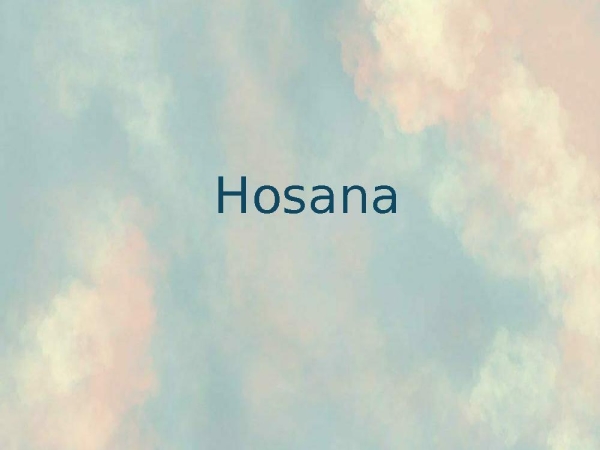 Hosanas