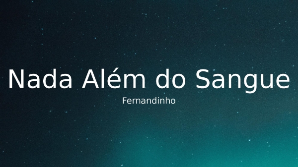 Nada Além do Sangue